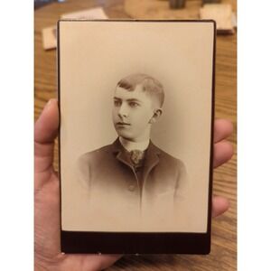 Antique Cabinet Card Man Gentleman Photo Victorian Portrait Syracuse New York